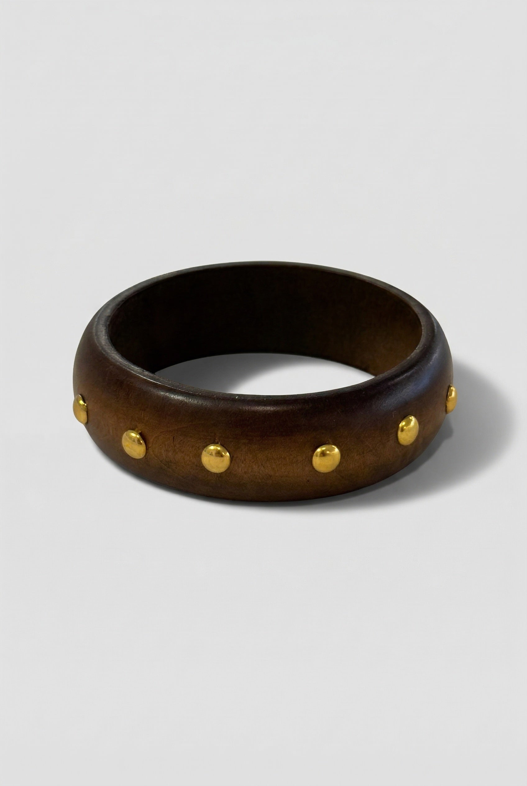 Studded Wooden Bangle