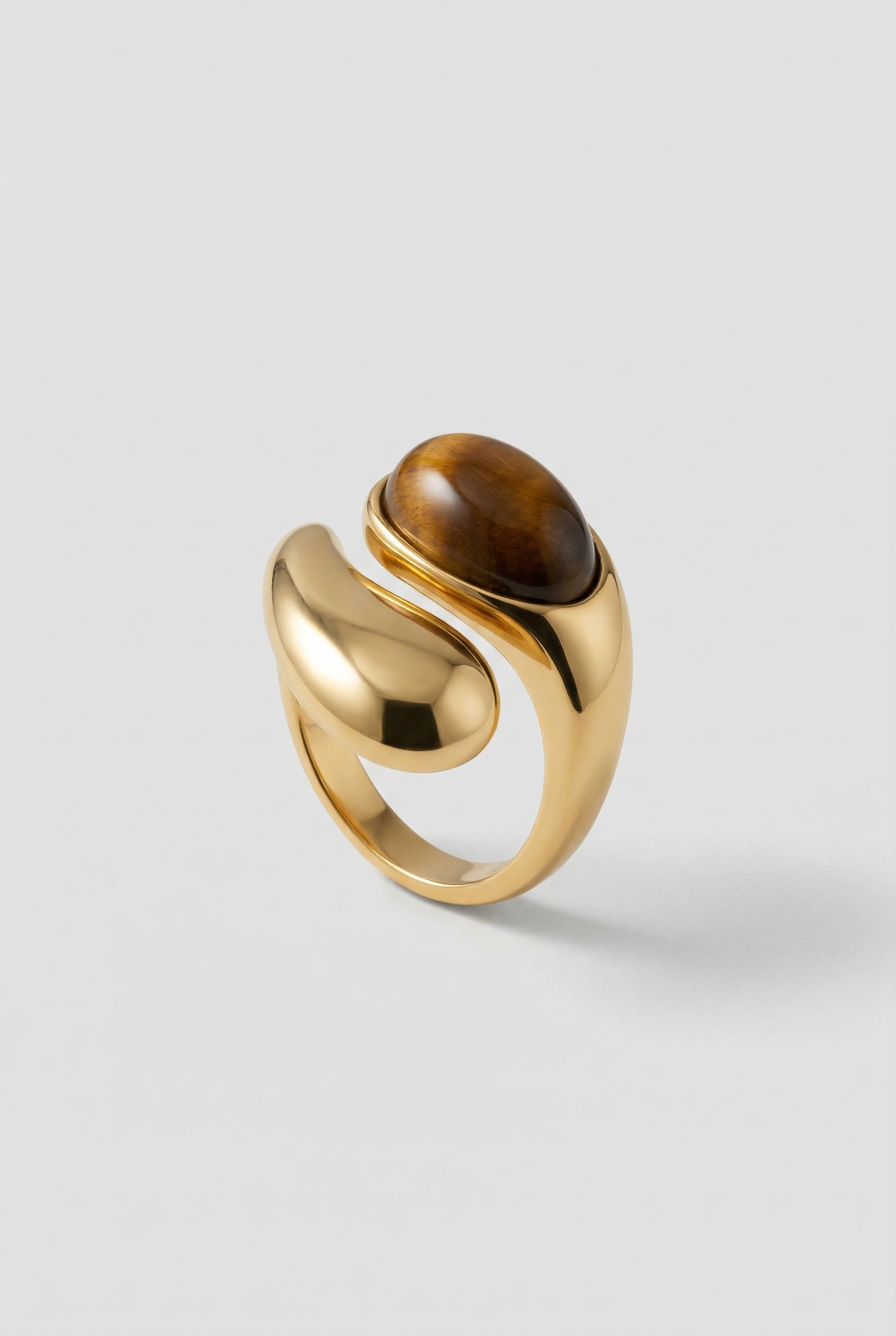 Sculpted Gold Wrap Ring