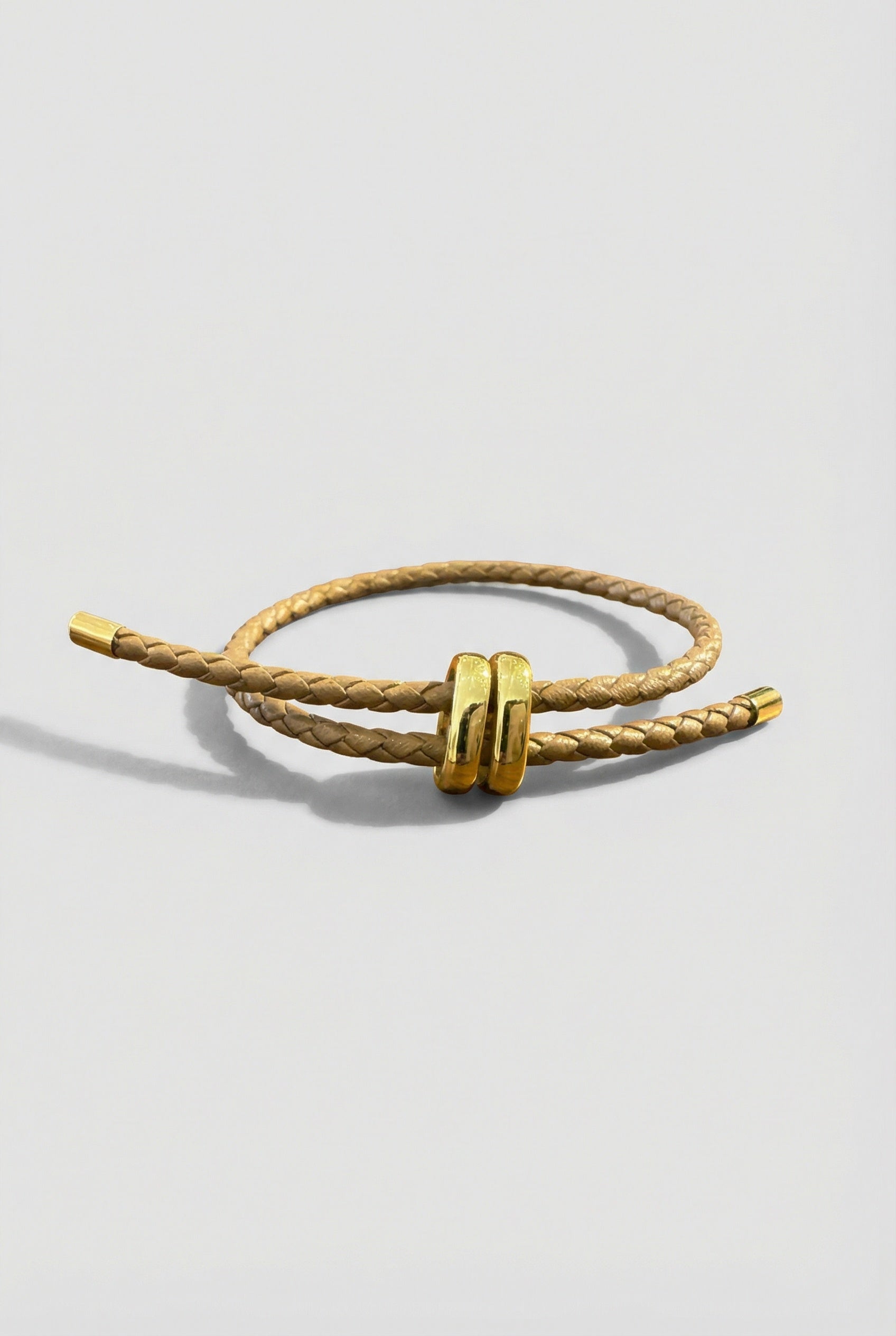 Adjustable Braided Leather Bracelet
