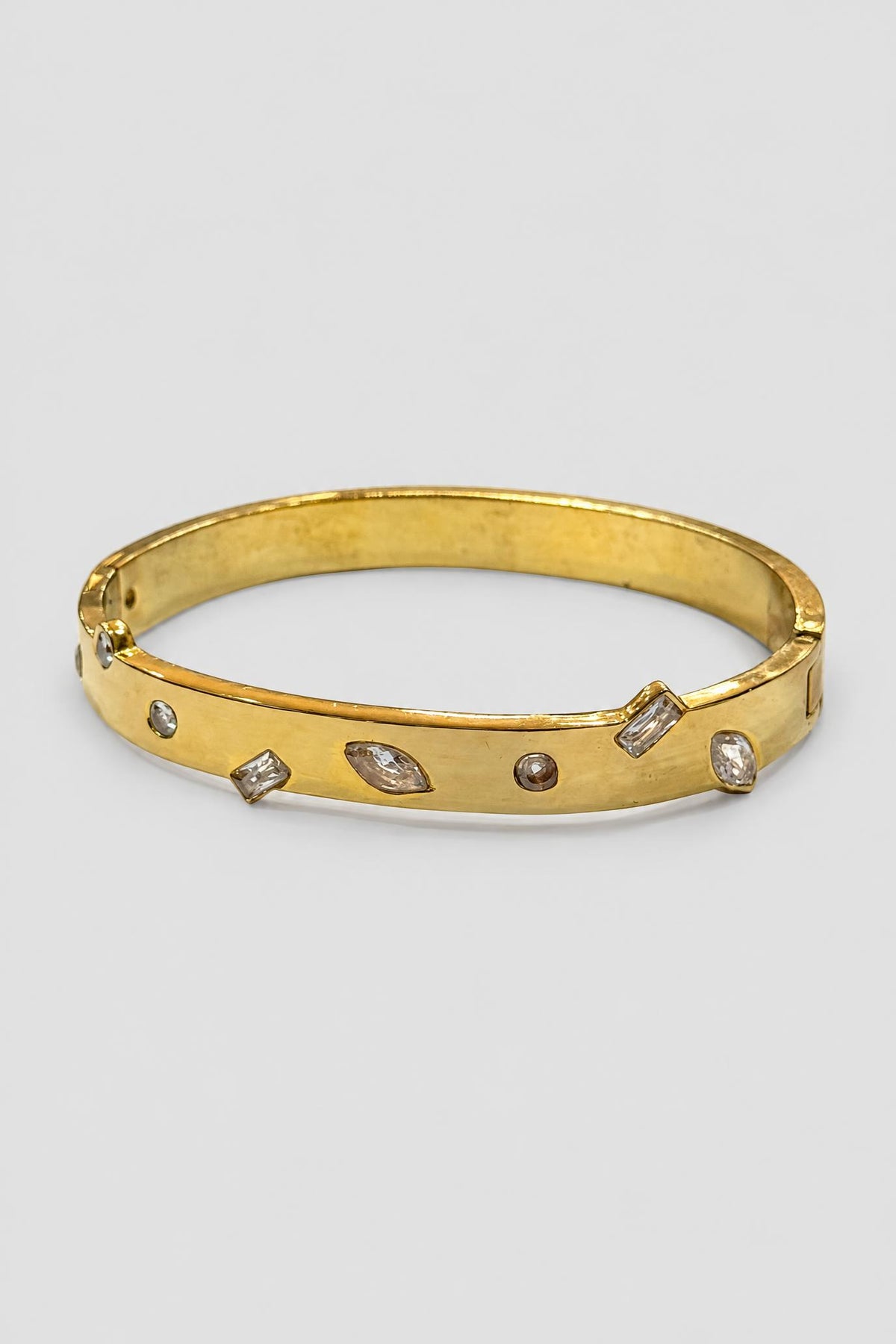 Abstract Diamond Bezel Bracelet