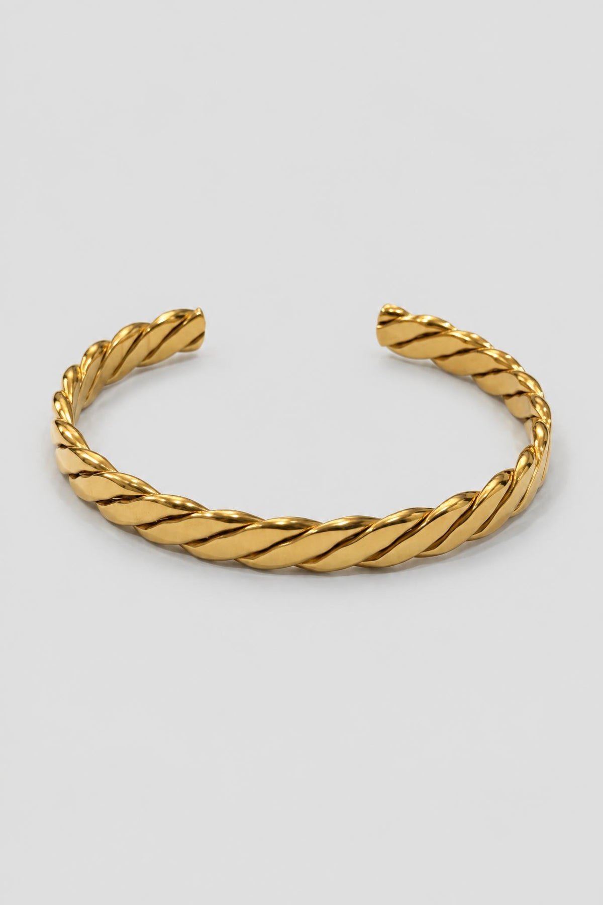 Gold Twist Cuff Bracelet