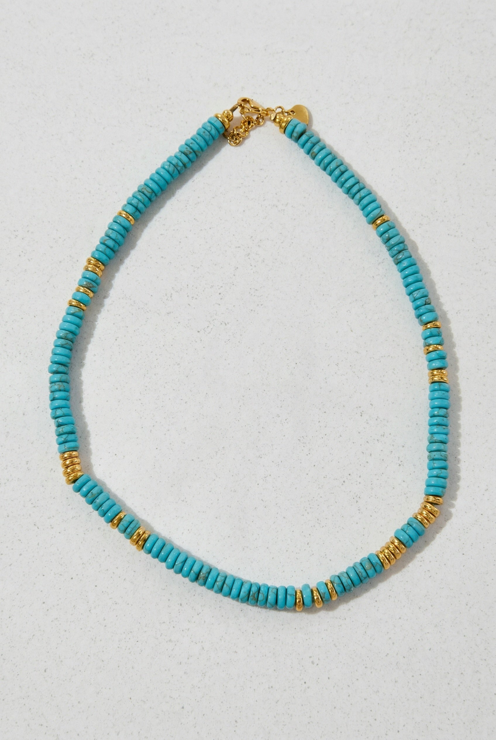 Turquoise Glow Beaded Necklace