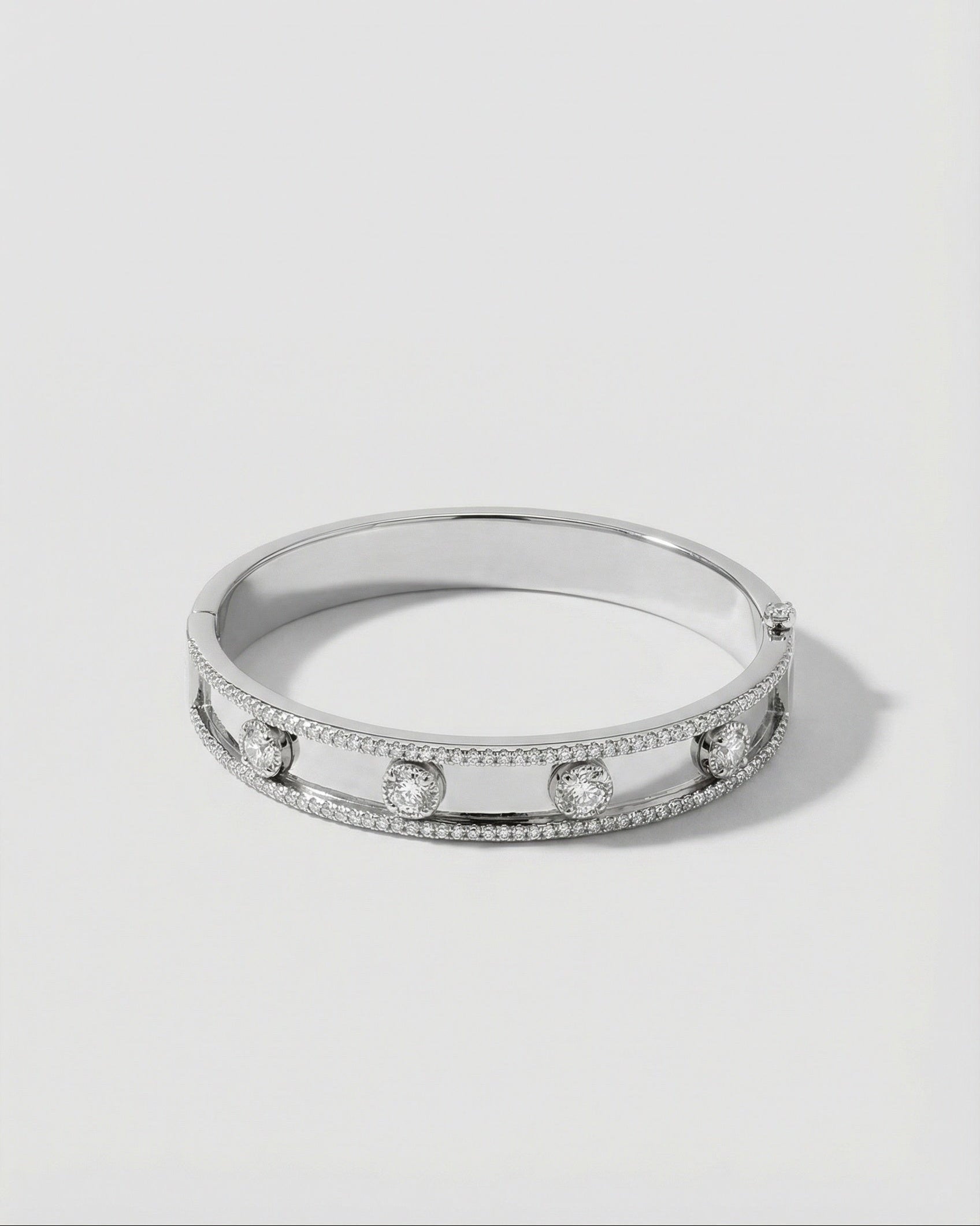 Bezel Diamond Bangle