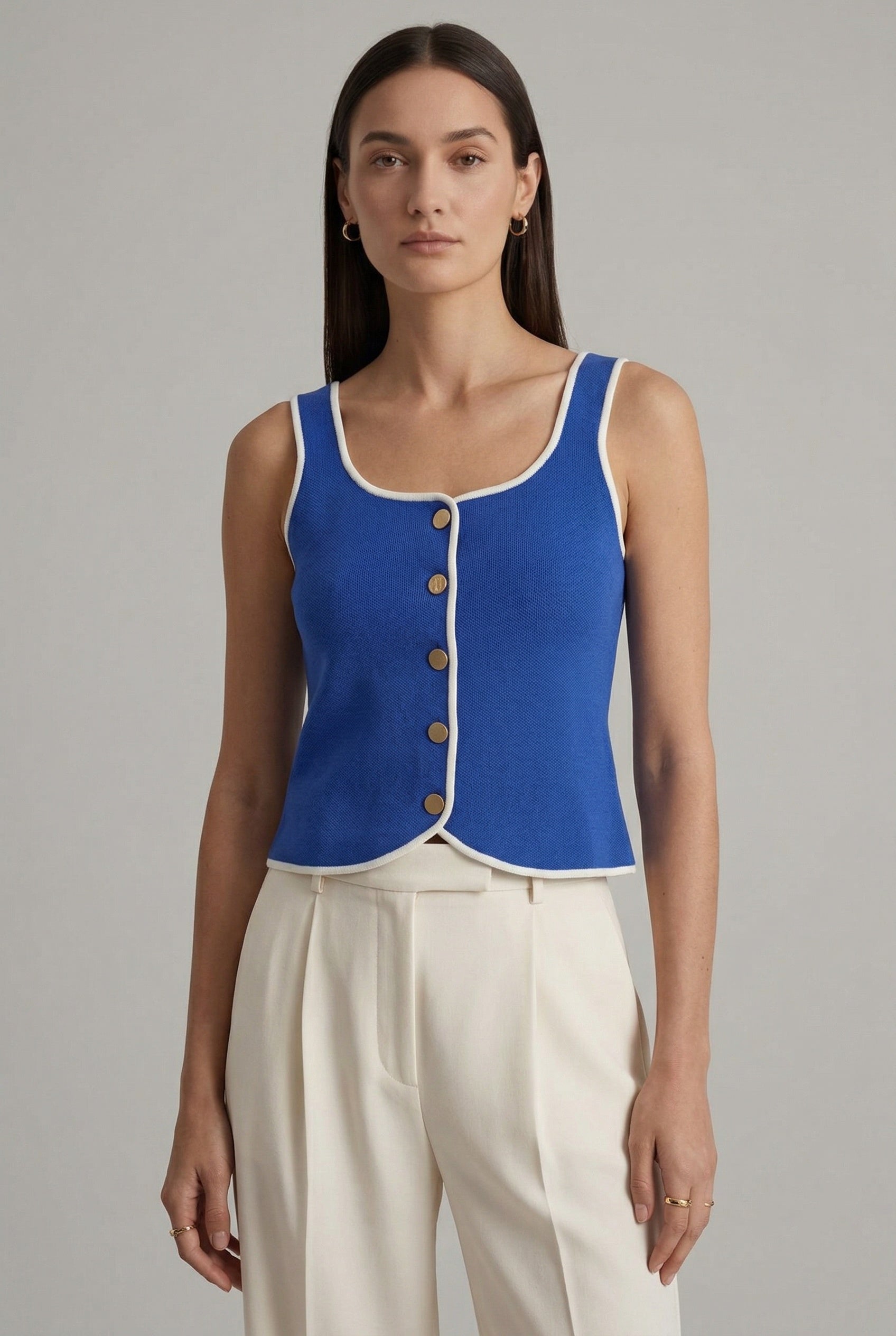 Sweater Vest w/ Buttons