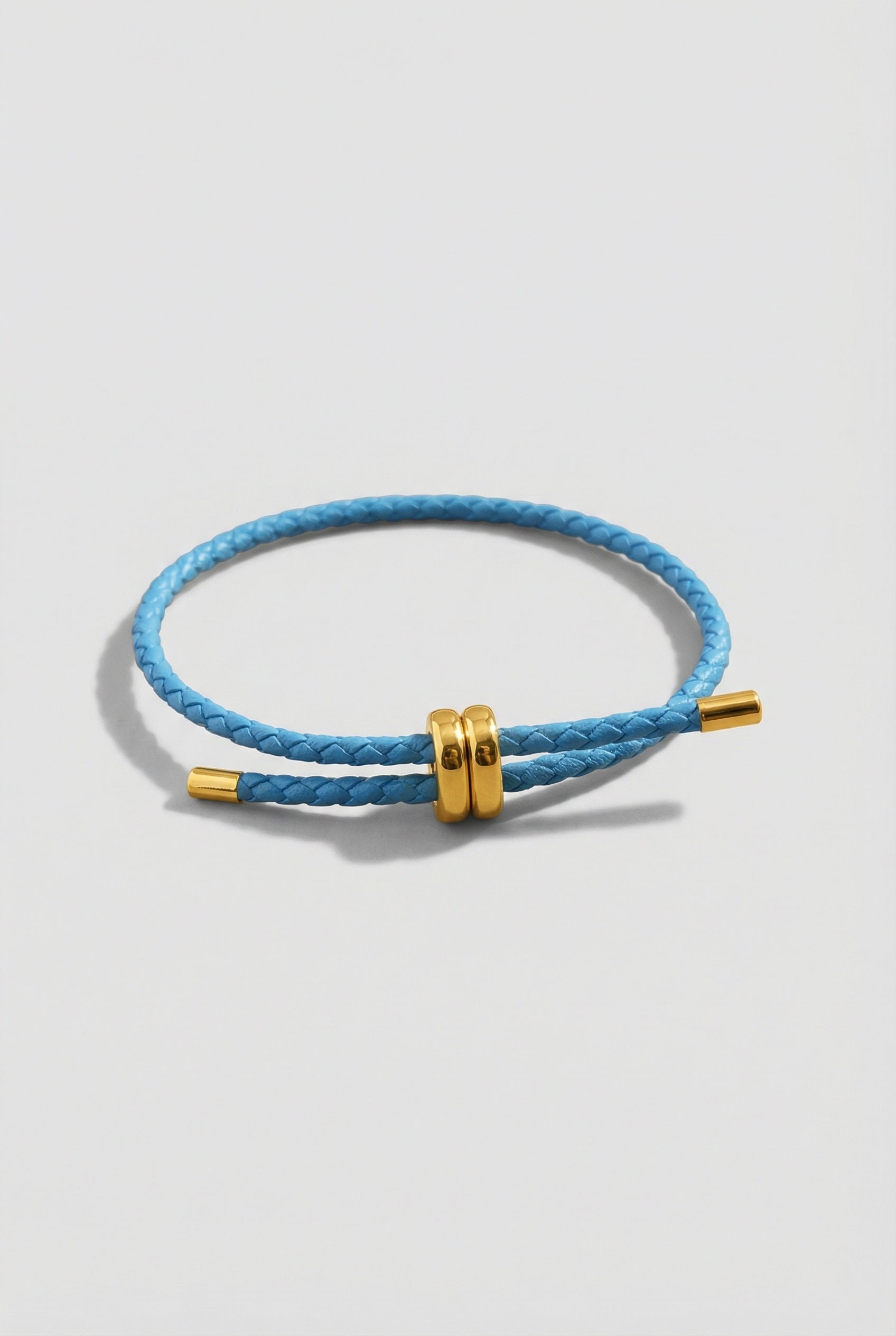 Adjustable Braided Leather Bracelet
