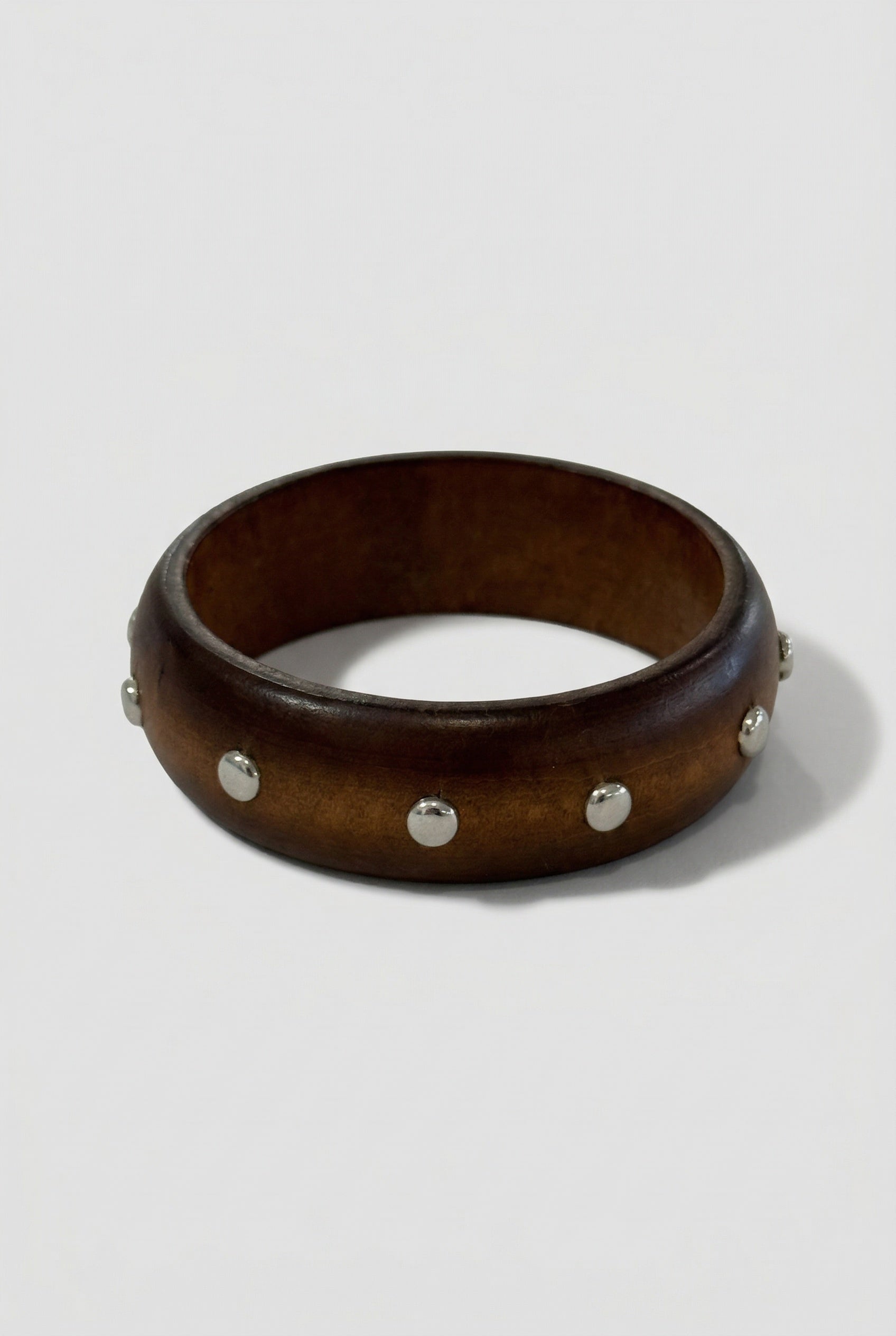 Studded Wooden Bangle