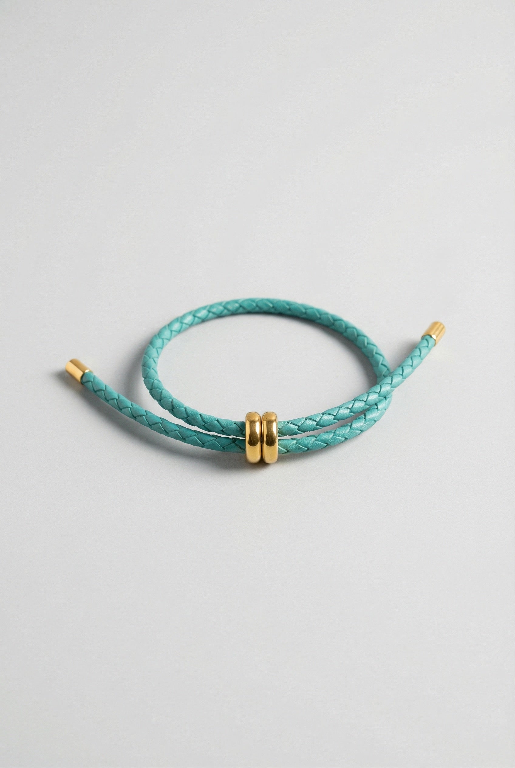 Adjustable Braided Leather Bracelet