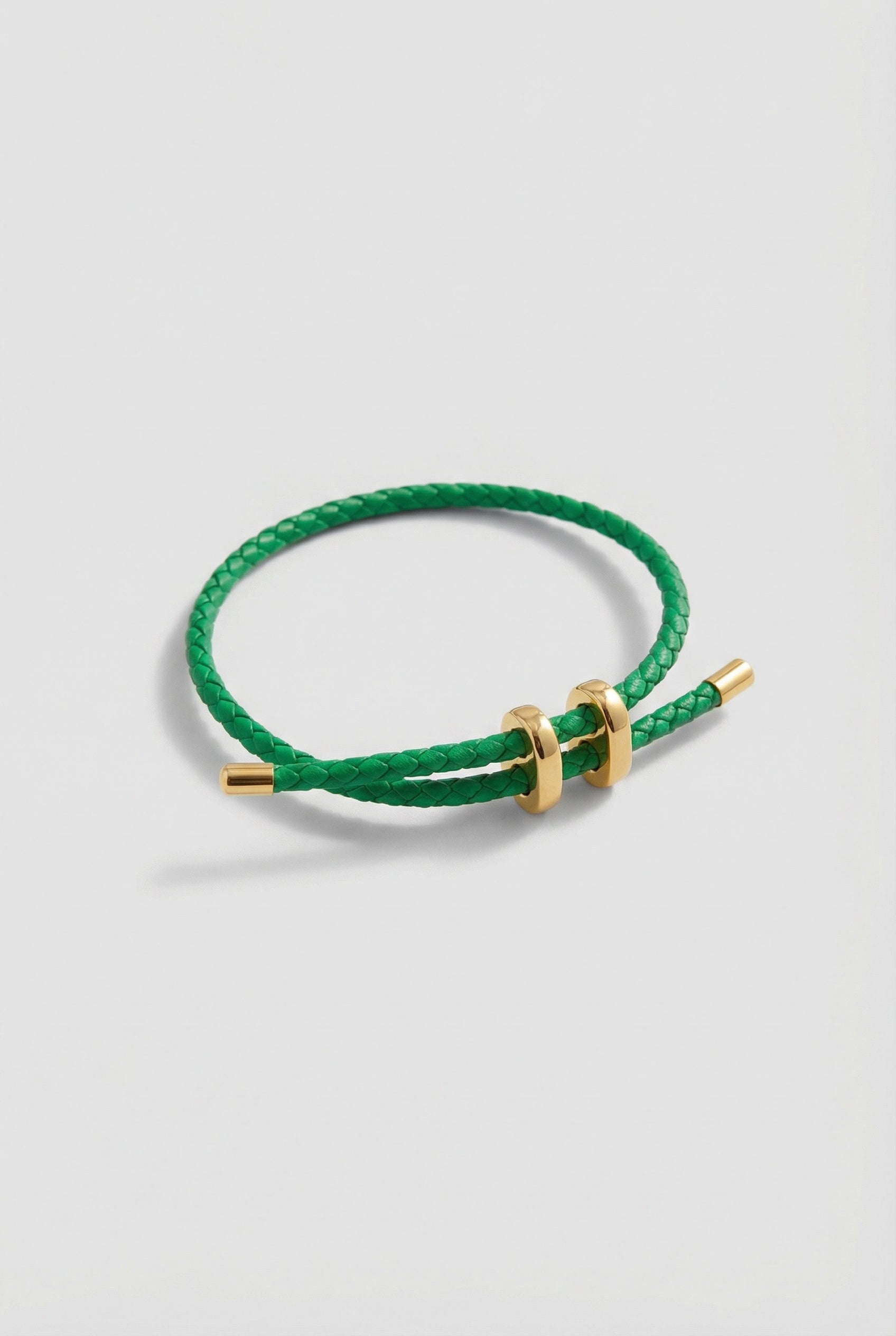 Adjustable Braided Leather Bracelet