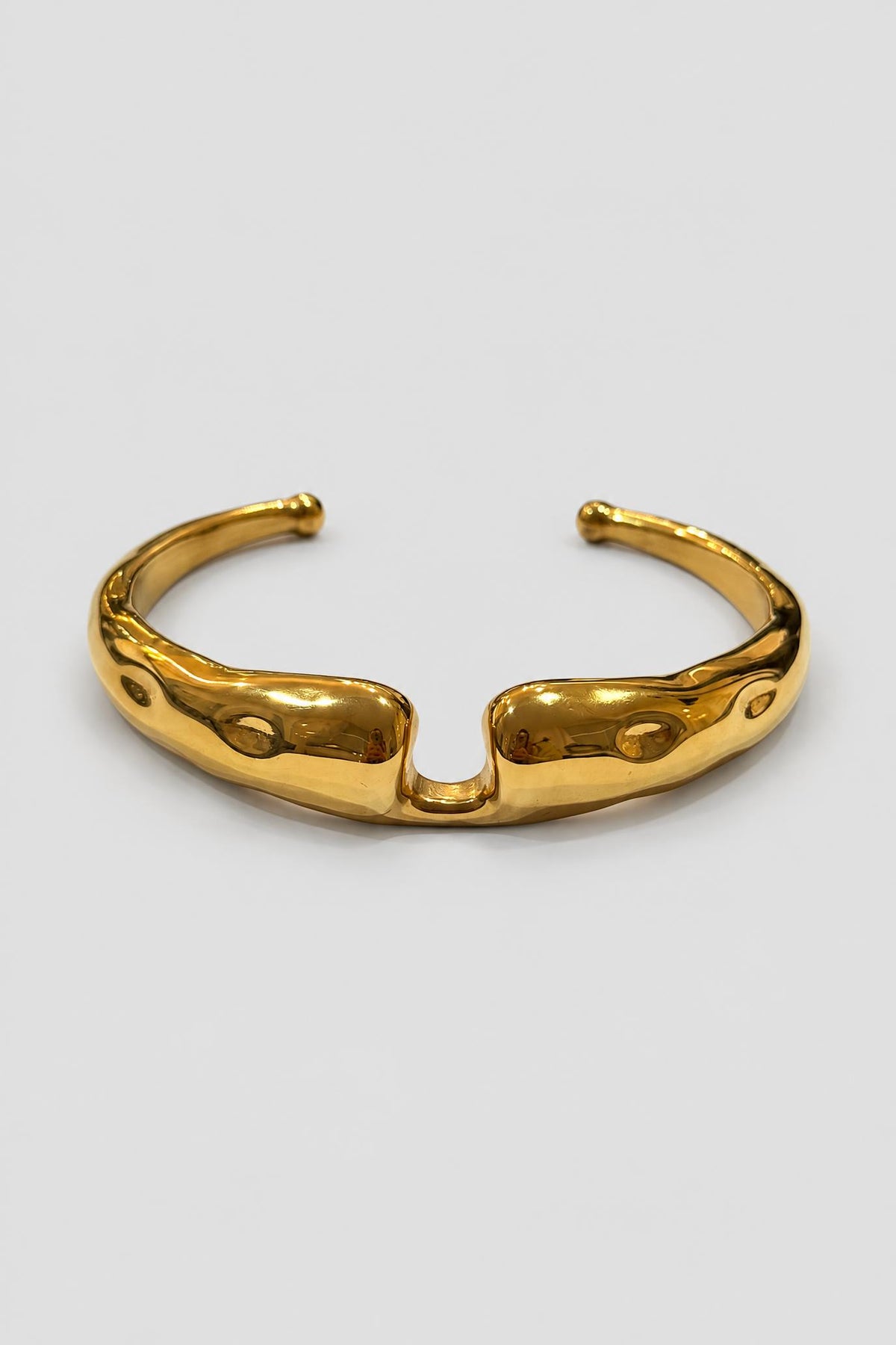 Hammered Cutout Cuff Bracelet