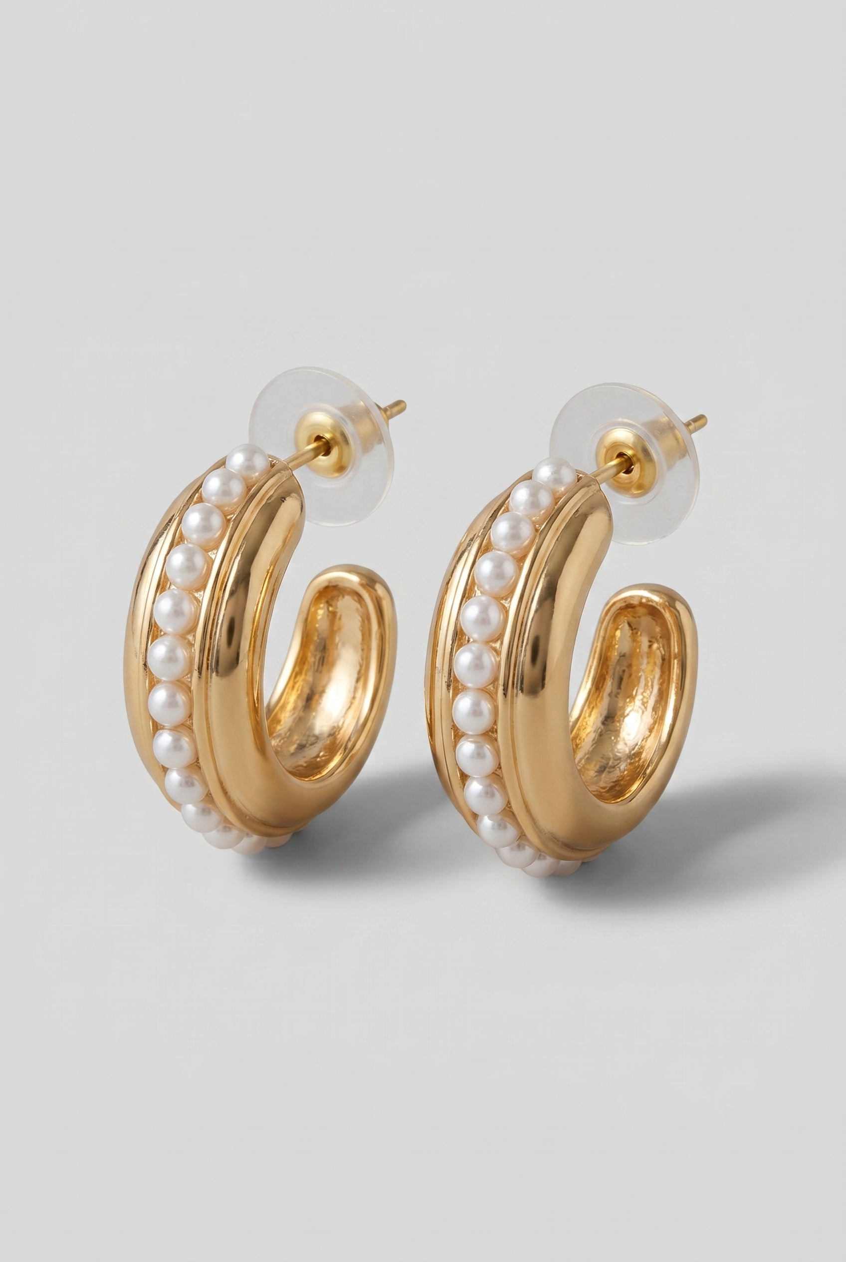 Hoop Pearl Earrings