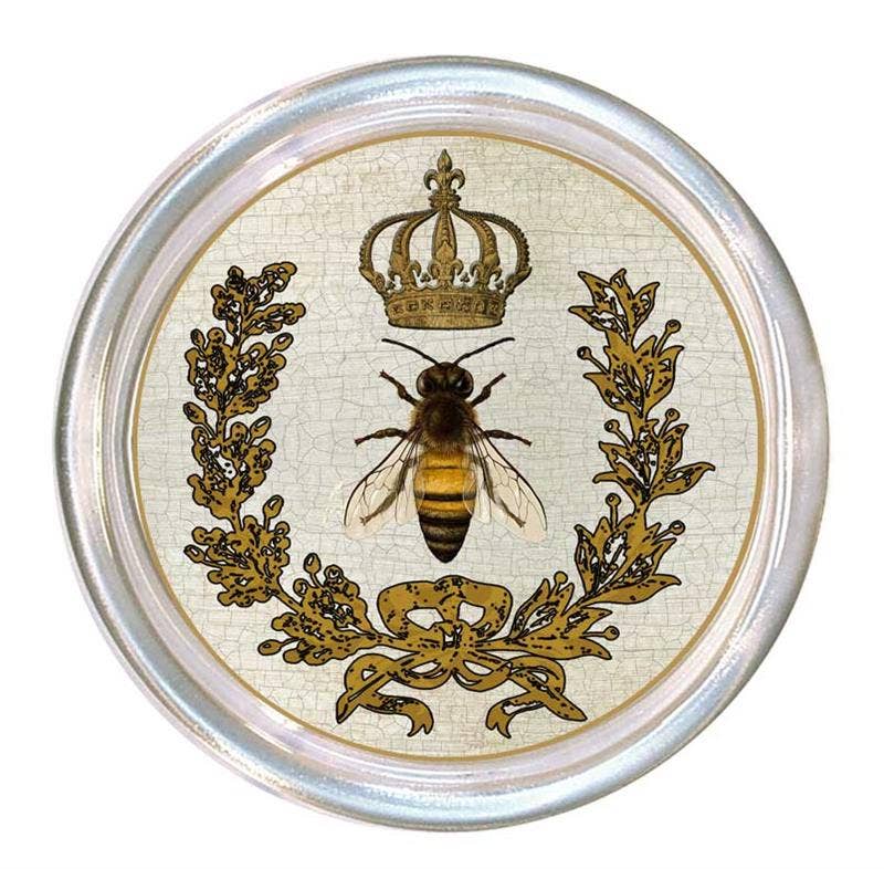 Queen Bee Glass Coaster Dish front | MILK MONEY milkmoney.co | Home decor online, Modern home decor, Luxury home furnishings, Best home decor, Home accessories for sale, Living room furniture sets, Kitchen decor ideas, Wall art for home, Bathroom accessories, Vintage home decor, Minimalist home decor