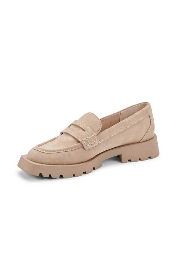 Dolce Vita Elias Loafer dune sand side | MILK MONEY milkmoney.co | cute shoes for women. ladies shoes. nice shoes for women. footwear for women. ladies shoes online. ladies footwear. womens shoes and boots. pretty shoes for women. beautiful shoes for women.