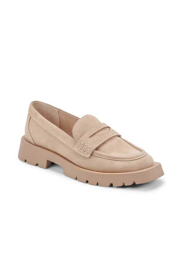 Dolce Vita Elias Loafer dune sand side | MILK MONEY milkmoney.co | cute shoes for women. ladies shoes. nice shoes for women. footwear for women. ladies shoes online. ladies footwear. womens shoes and boots. pretty shoes for women. beautiful shoes for women.