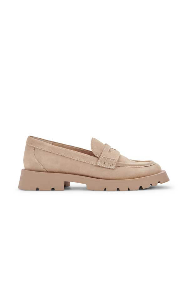 Dolce Vita Elias Loafer dune sand side | MILK MONEY milkmoney.co | cute shoes for women. ladies shoes. nice shoes for women. footwear for women. ladies shoes online. ladies footwear. womens shoes and boots. pretty shoes for women. beautiful shoes for women.