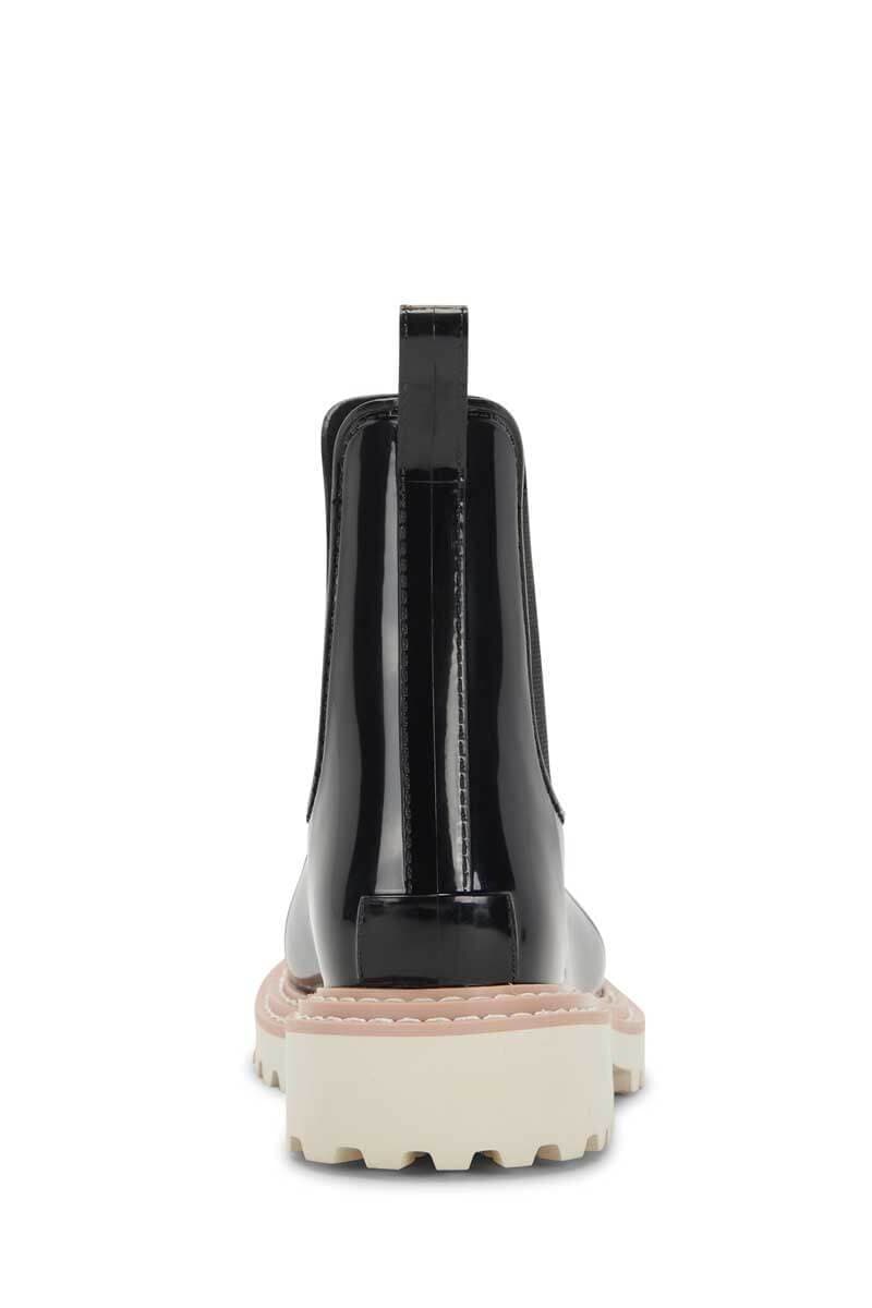 Dolce Vita Stormy H2O Waterproof Chelsea Boot Onyx stella back | MILK MONEY milkmoney.co | cute shoes for women. ladies shoes. nice shoes for women. ladies shoes online. ladies footwear. womens shoes and boots. pretty shoes for women. beautiful shoes for women.