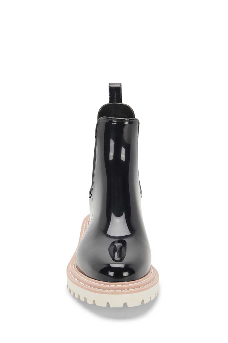 Dolce Vita Stormy H2O Waterproof Chelsea Boot ONYX PATENT STELLA front | MILK MONEY milkmoney.co | cute shoes for women. ladies shoes. nice shoes for women. ladies shoes online. ladies footwear. womens shoes and boots. pretty shoes for women. beautiful shoes for women.