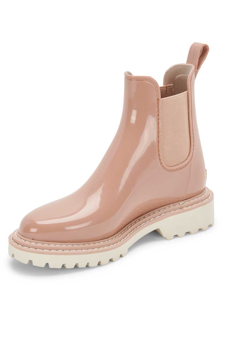 Dolce Vita Stormy H2O Waterproof Chelsea Boot ROSE PATENT STELLA front side | MILK MONEY milkmoney.co | cute shoes for women. ladies shoes. nice shoes for women. ladies shoes online. ladies footwear. womens shoes and boots. pretty shoes for women. beautiful shoes for women.