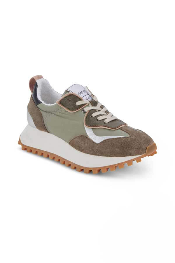 Dolce Vita X Greats Reubin Sneakers army green side | MILK MONEY milkmoney.co | cute shoes for women. ladies shoes. nice shoes for women. footwear for women. ladies shoes online. ladies footwear. womens shoes and boots. pretty shoes for women. beautiful shoes for women. Edit alt text