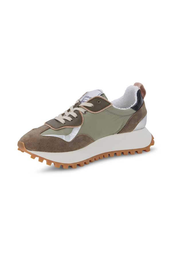 Dolce Vita X Greats Reubin Sneakers army green side | MILK MONEY milkmoney.co | cute shoes for women. ladies shoes. nice shoes for women. footwear for women. ladies shoes online. ladies footwear. womens shoes and boots. pretty shoes for women. beautiful shoes for women. Edit alt text