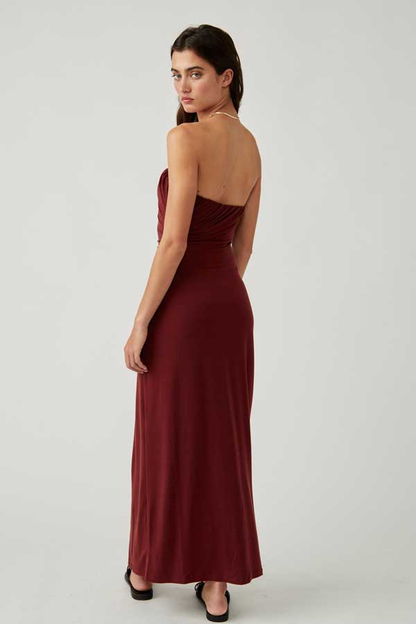 Free People Hayley Midi Dress red front | MILK MONEY milkmoney.co | free people clothing. boho chic clothing. boho fashion. boho fashion. boho clothing online. bohemian fashion. boho clothing brands. bohemian clothing brands. free spirit clothing. freedom clothing. bohemian chic clothing. bohem clothing. free people women's clothing. cute boho clothing. womens boho clothing.