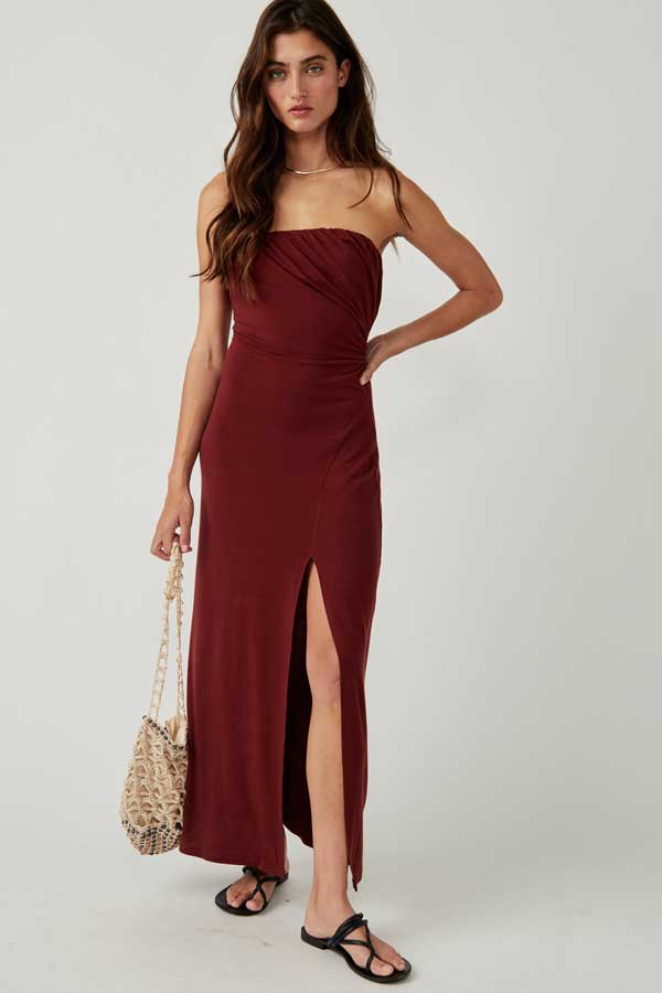 Free People Hayley Midi Dress red front | MILK MONEY milkmoney.co | free people clothing. boho chic clothing. boho fashion. boho fashion. boho clothing online. bohemian fashion. boho clothing brands. bohemian clothing brands. free spirit clothing. freedom clothing. bohemian chic clothing. bohem clothing. free people women's clothing. cute boho clothing. womens boho clothing.