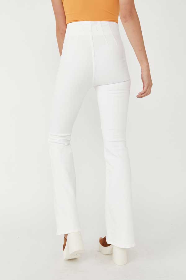 Free People Jayde Flare Jeans white back | MILK MONEY milkmoney.co | free people clothing. boho chic clothing. boho fashion. boho fashion. boho clothing online. bohemian fashion. boho clothing brands. bohemian clothing brands. free spirit clothing. freedom clothing. bohemian chic clothing. bohem clothing. free people women's clothing. cute boho clothing. womens boho clothing.