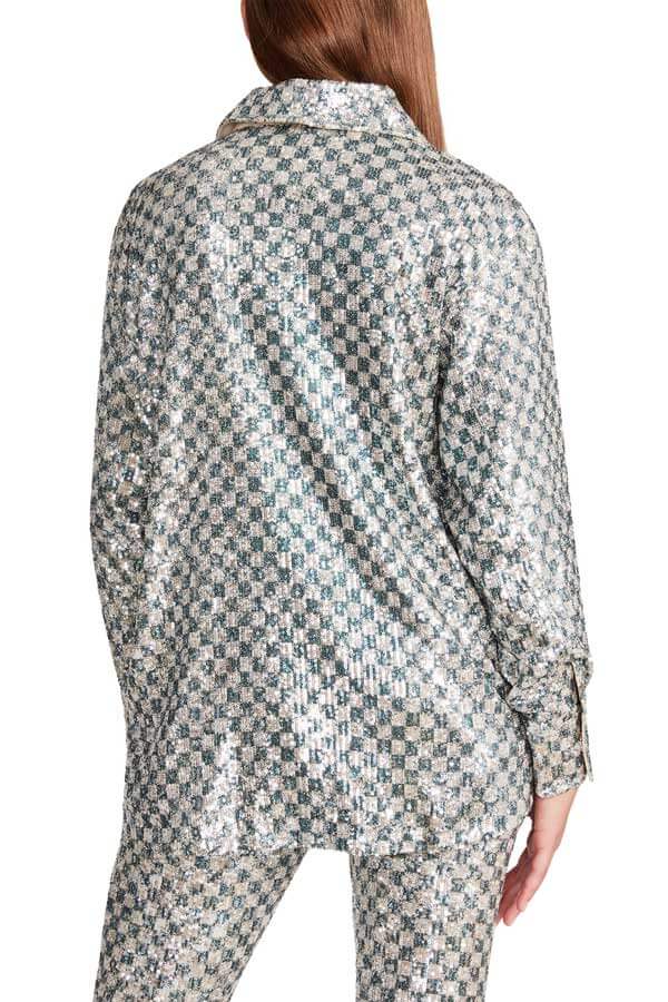 Steve Madden Andee Shacket white back | MILK MONEY milkmoney.co | cute jackets for women. cute coats. cool jackets for women. stylish jackets for women. trendy jackets for women. trendy womens coats.