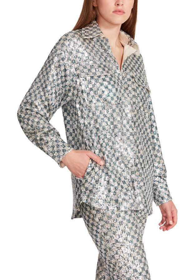 Steve Madden Andee Shacket white side | MILK MONEY milkmoney.co | cute jackets for women. cute coats. cool jackets for women. stylish jackets for women. trendy jackets for women. trendy womens coats.