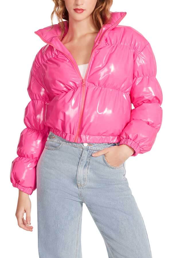 Steve Madden Eden Jacket pink front | MILK MONEY milkmoney.co | cute jackets for women. cute coats. cool jackets for women. stylish jackets for women. trendy jackets for women. trendy womens coats.