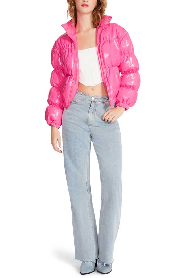 Steve Madden Eden Jacket pink front | MILK MONEY milkmoney.co | cute jackets for women. cute coats. cool jackets for women. stylish jackets for women. trendy jackets for women. trendy womens coats.