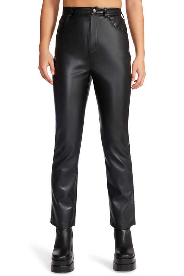 Steve Madden Josie Pant black front | MILK MONEY milkmoney.co | cute clothes for women. womens online clothing. trendy online clothing stores. womens casual clothing online. trendy clothes online. trendy women's clothing online. ladies online clothing stores. trendy women's clothing stores. cute female clothes.
