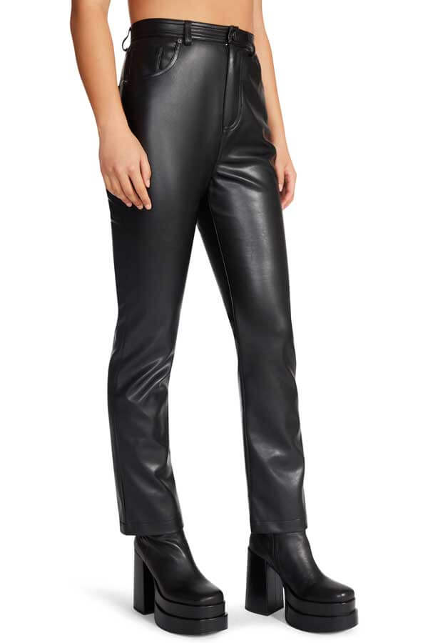 Steve Madden Josie Pant black side | MILK MONEY milkmoney.co | cute clothes for women. womens online clothing. trendy online clothing stores. womens casual clothing online. trendy clothes online. trendy women's clothing online. ladies online clothing stores. trendy women's clothing stores. cute female clothes.