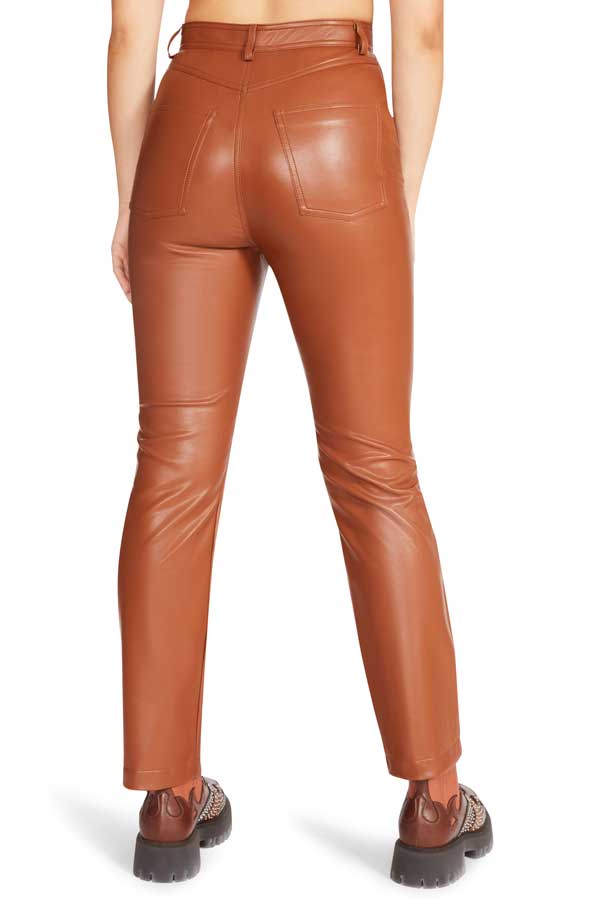 Steve Madden Josie Pant brown back | MILK MONEY milkmoney.co | cute clothes for women. womens online clothing. trendy online clothing stores. womens casual clothing online. trendy clothes online. trendy women's clothing online. ladies online clothing stores. trendy women's clothing stores. cute female clothes.