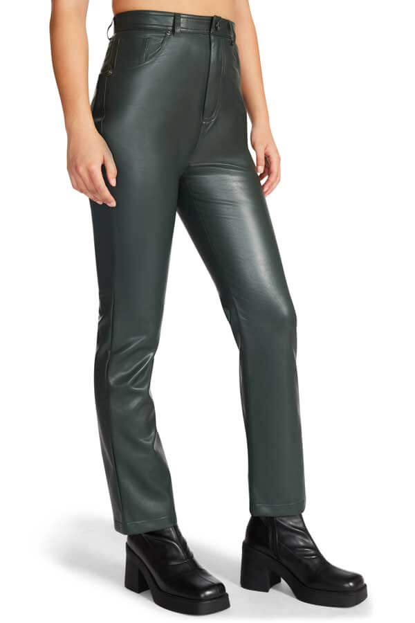 Steve Madden Josie Pant green side | MILK MONEY milkmoney.co | cute clothes for women. womens online clothing. trendy online clothing stores. womens casual clothing online. trendy clothes online. trendy women's clothing online. ladies online clothing stores. trendy women's clothing stores. cute female clothes.