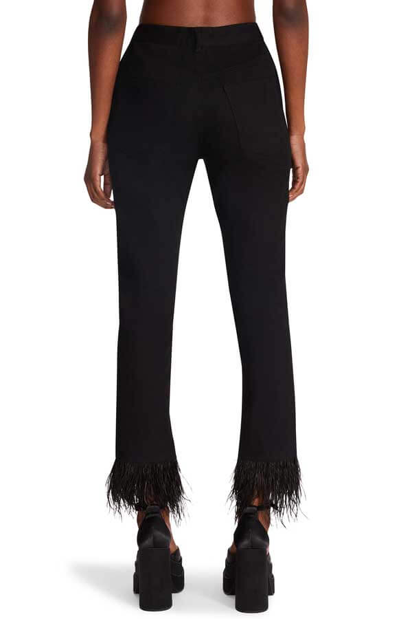 Steve Madden Lily High Rise Straight Leg Jeans black back | MILK MONEY milkmoney.co | cute clothes for women. womens online clothing. trendy online clothing stores. womens casual clothing online. trendy clothes online. trendy women's clothing online. ladies online clothing stores. trendy women's clothing stores. cute female clothes.