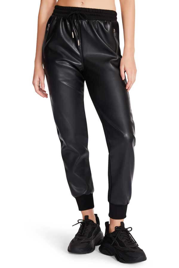 Steve Madden Maria Jogger black front | MILK MONEY milkmoney.co | cute clothes for women. womens online clothing. trendy online clothing stores. womens casual clothing online. trendy clothes online. trendy women's clothing online. ladies online clothing stores. trendy women's clothing stores. cute female clothes.