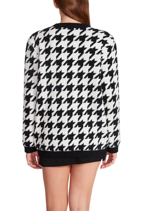 Steve Madden Marina Cardigan white back | MILK MONEY milkmoney.co | cute sweaters for women. cute knit sweaters. cute pullover sweaters