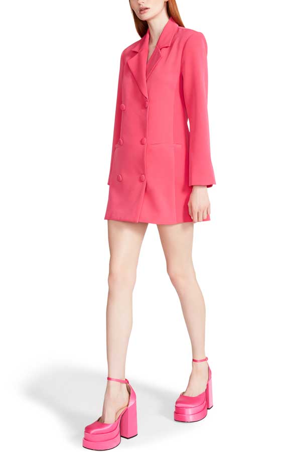 Steve Madden Reagan Dress hot pink side| MILK MONEY milkmoney.co | cute clothes for women. womens online clothing. trendy online clothing stores. womens casual clothing online. trendy clothes online. trendy women's clothing online. ladies online clothing stores. trendy women's clothing stores. cute female clothes.