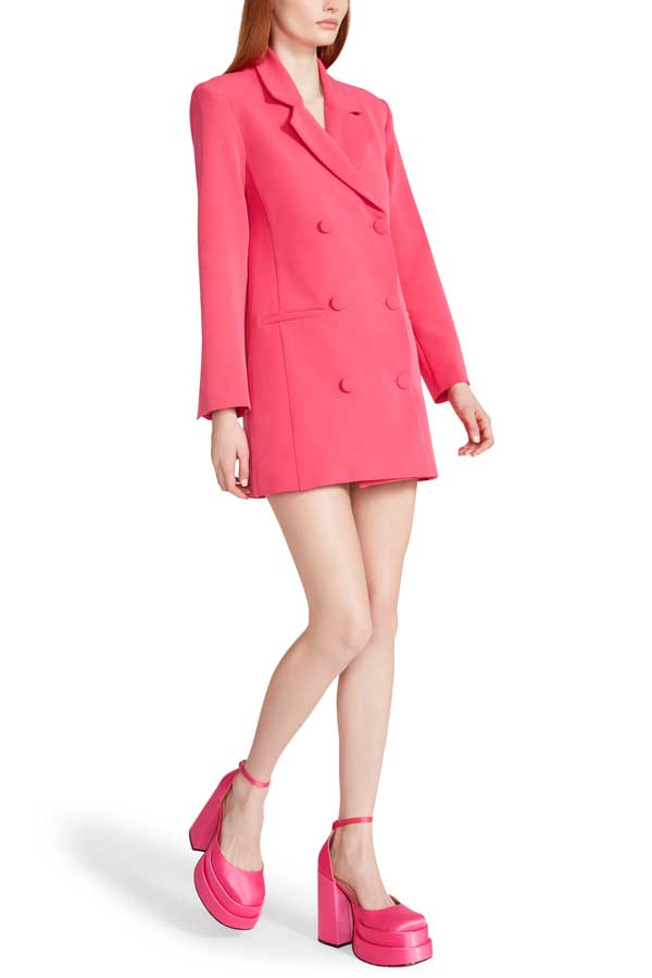 Steve Madden Reagan Dress hot pink side | MILK MONEY milkmoney.co | cute clothes for women. womens online clothing. trendy online clothing stores. womens casual clothing online. trendy clothes online. trendy women's clothing online. ladies online clothing stores. trendy women's clothing stores. cute female clothes.