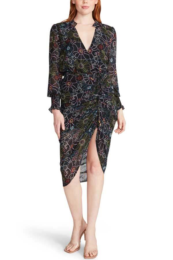 Steve Madden Romany Floral Long Sleeve Dress