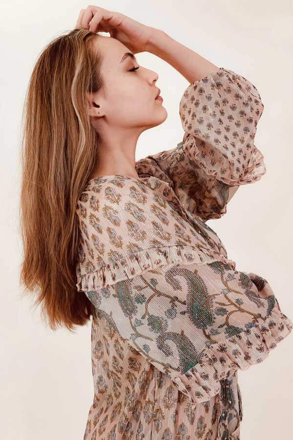 Tiered Boho Maxi Dress pink front | MILK MONEY milkmoney.co | cute clothes for women. womens online clothing. trendy online clothing stores. womens casual clothing online. trendy clothes online. trendy women's clothing online. ladies online clothing stores. trendy women's clothing stores. cute female clothes.