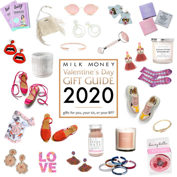 a selection of cute Valentine’s Day gifts and ideas from Milk Money