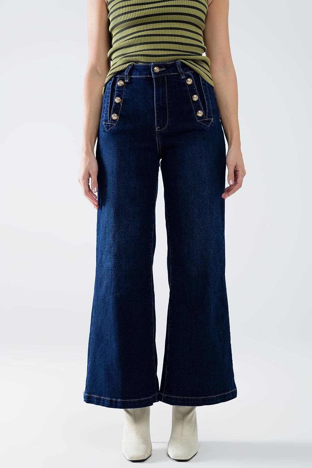 Marine Wide Leg Jeans