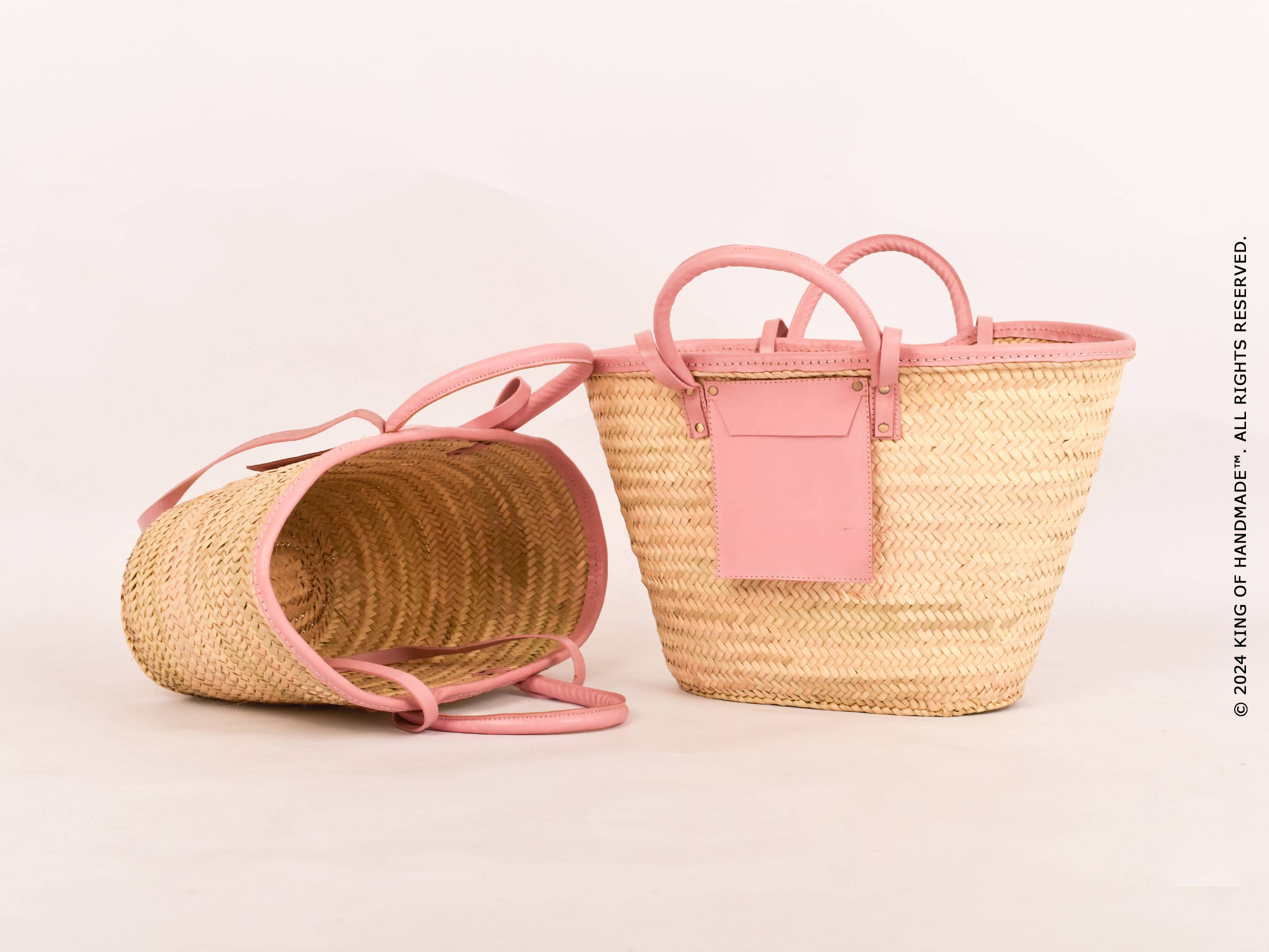 Woven Straw Shoulder Tote Bag