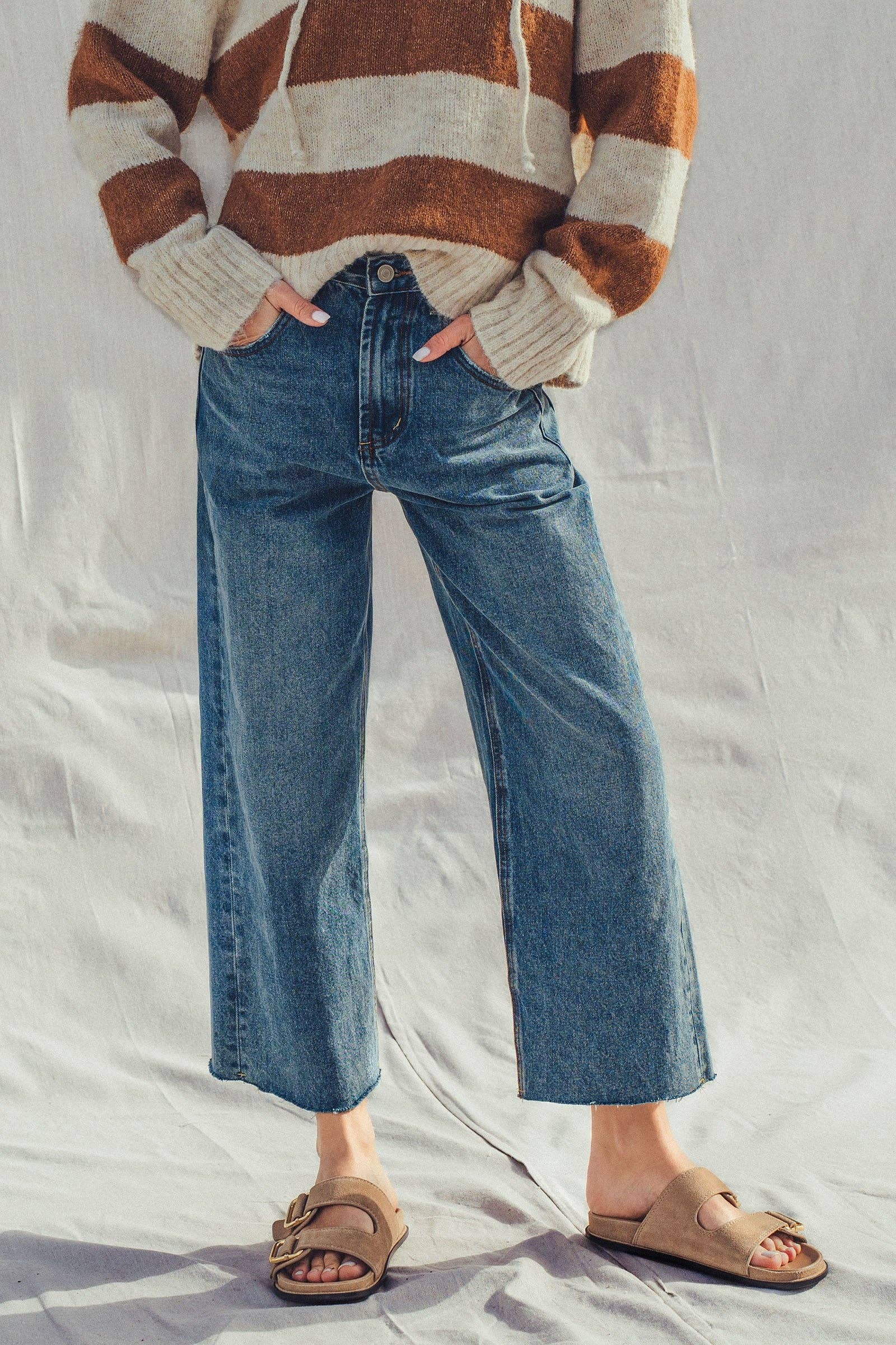 Wide Leg High Waist Jeans