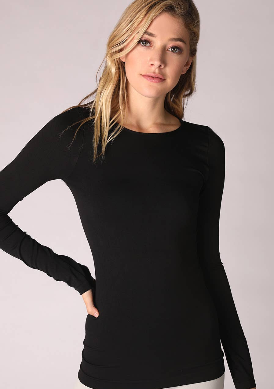 Long Sleeve Crew Neck Top
