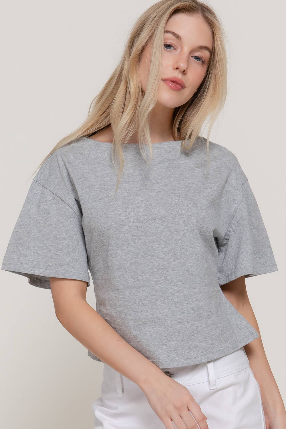 Boat Neck Cotton Top