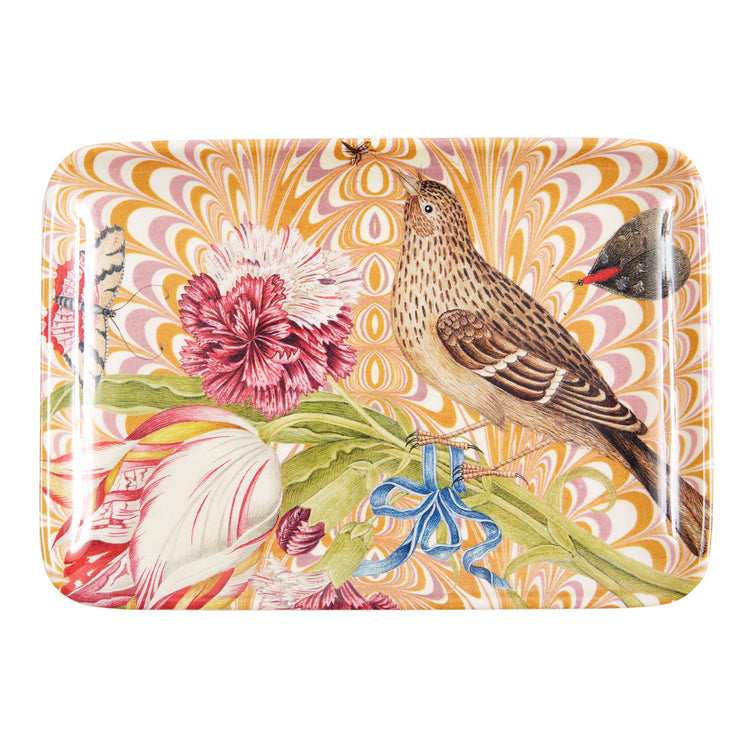 Fauna Marigold Valet Melamine Tray front | MILK MONEY milkmoney.co | white elephant gift ideas, gift, mother's day gift ideas, white elephant gift, gift shops near me, cute home decor, mother's day gift, cute home accents, handmade in USA, elegant home decor