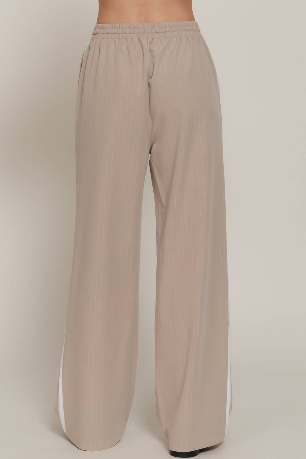 Side Stripe Detail Pinstripe Pants