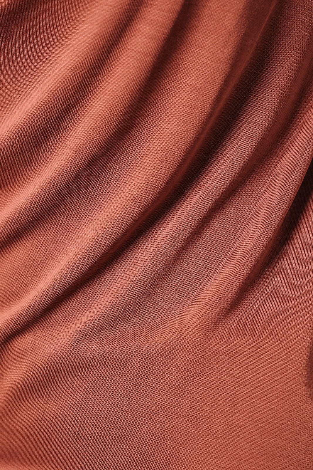 Round Neck Long Sleeve Shirring Detail Top